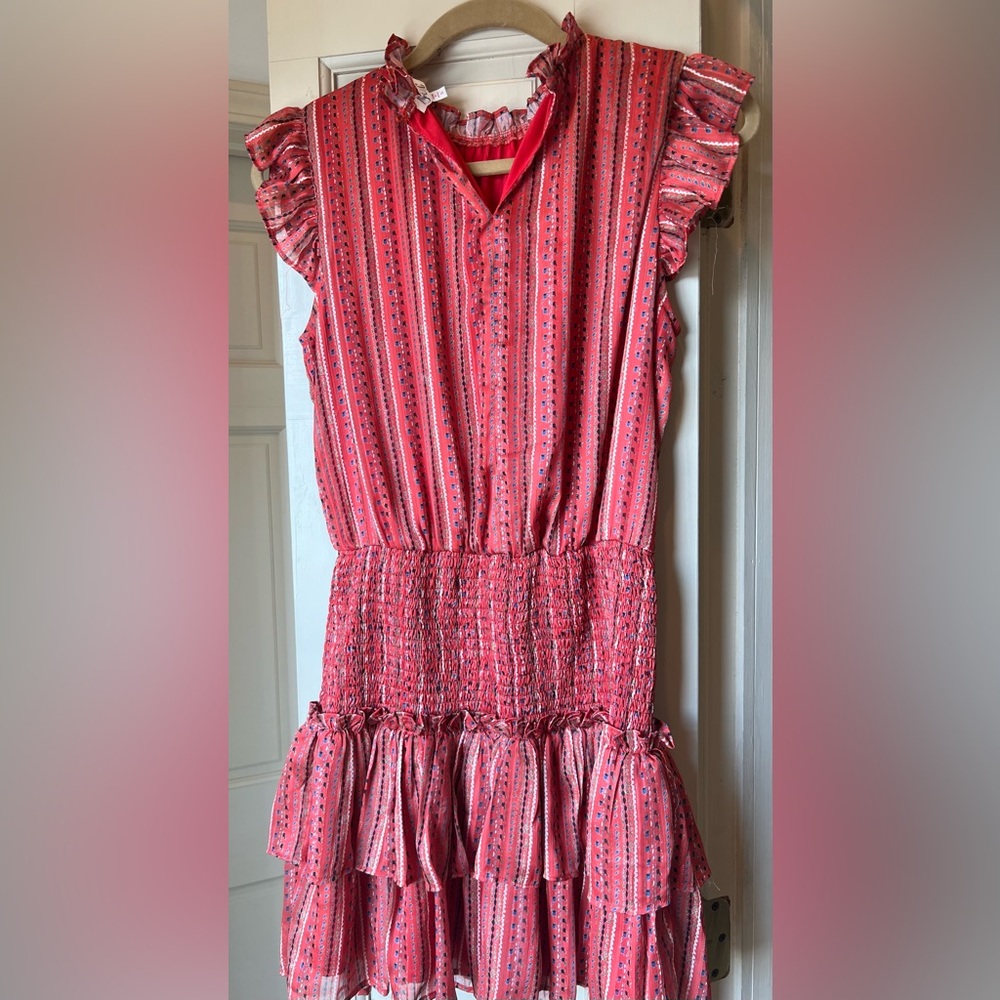 TCEC Striped Pink Ruffle Dress - Picture 3 of 3